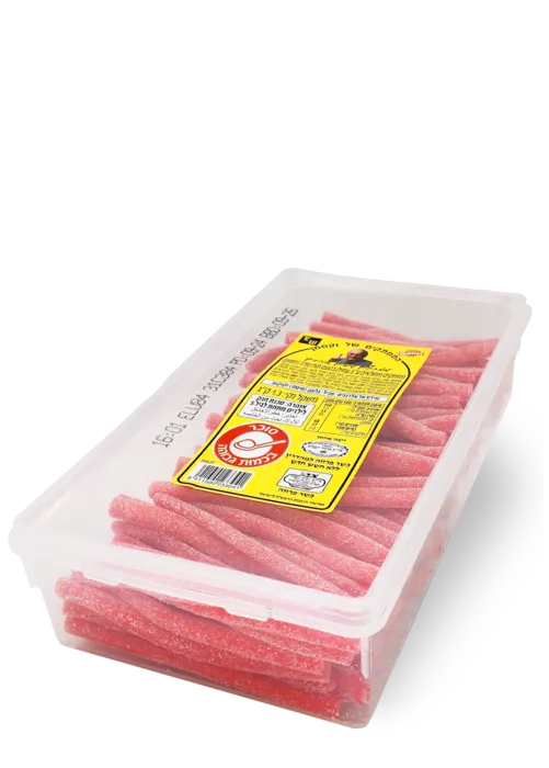 לקריץ ממולא קצר בטעם תות סוכר. 1.3 קילו כ-210 יחידות.