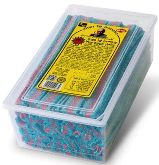 לקריץ שטוח בטעם פטל - 1.3 קילו כ-165 יחידות. כ- 0.23 אג' ליחידה.