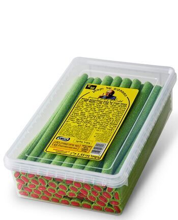 לקריץ ממולא בטעם אבטיח מצופה סוכר 1.55 ק"ג כ-56 יחידות. עלות ליחידה כ-0.95 ש"ח.