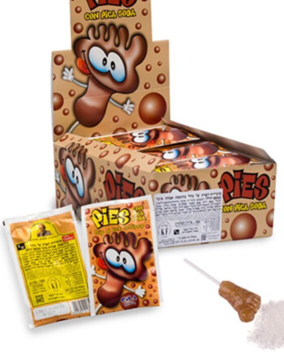 לקקן רגל בטעם קולה - 40 יחידות בקופסא. 21 גרם ביחידה. כ-1.38 ליחידה