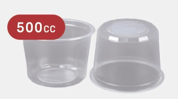 גביע 500CC כולל מכסה תואם 1000 יחידות. 0.363 אג' לגביע פלוס מכסה כולל מע"מ.