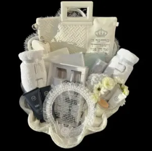 סלסלת צדפה יוקרתית בינונית לחתן ולכלה.