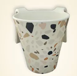 טלה בגווני שייש מבמבוק אורגני ידידותי לסביבה גודל 12X12