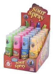 ספריי חמוץ בטעמים 24 יחידות בקופסא, מחיר ליחידה כ- 2.5 ש"ח.