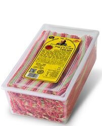 לקריץ שטוח בטעם אבטיח - 1.3 קילו כ-165 יחידות. כ- 0.23 אג' ליחידה.